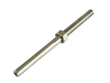 Right thread stud terminal with nut