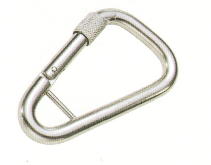 Delta snap hook with screw and bar