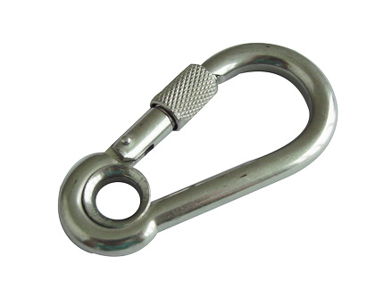 Snap hook with eye and screw