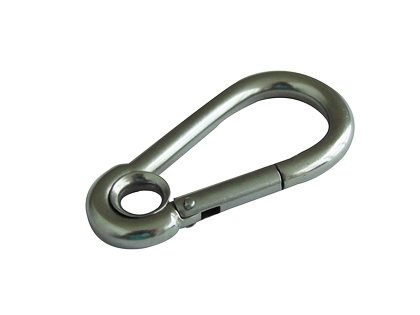 Snap hook with eye, DIN5299 Form A