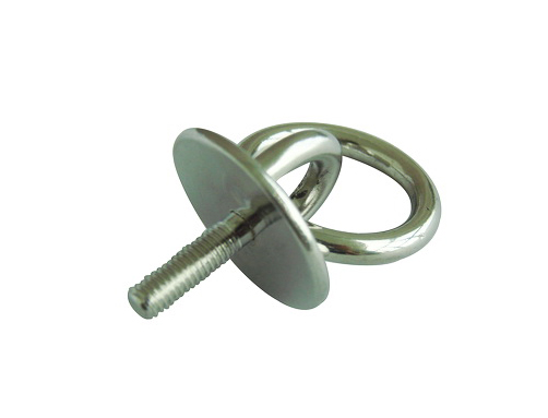 Round pad bolt with ring