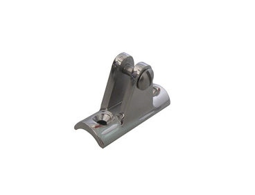 Deck hinge with concave base 90° with set bolt