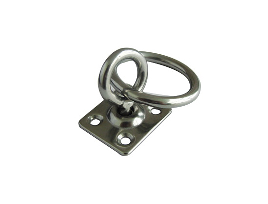 Square pad with swivel eye and ring