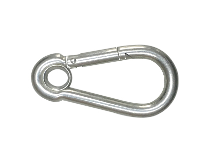 Snap hook with eyelet, DIN5299 Form A